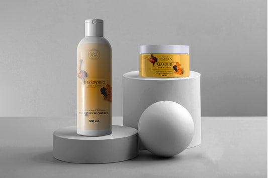 Kit shampoing et masque miel caviar